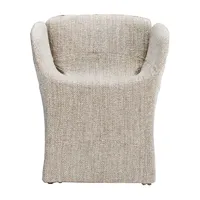 moroso - fauteuil petit bloomy - gris/étoffe divina melange 120/lxhxp 64x71x65cm